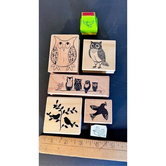 Lot of 7-Stamp Set Owl-Birds Some Used,Some New-Stampabilities, Hero’s, Hampton - Picture 4 of 11